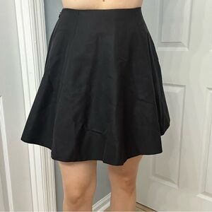 Kate Spade Skirt $278 Lula Mini Black Flare Twee Dainty Size 2 Extra Small New